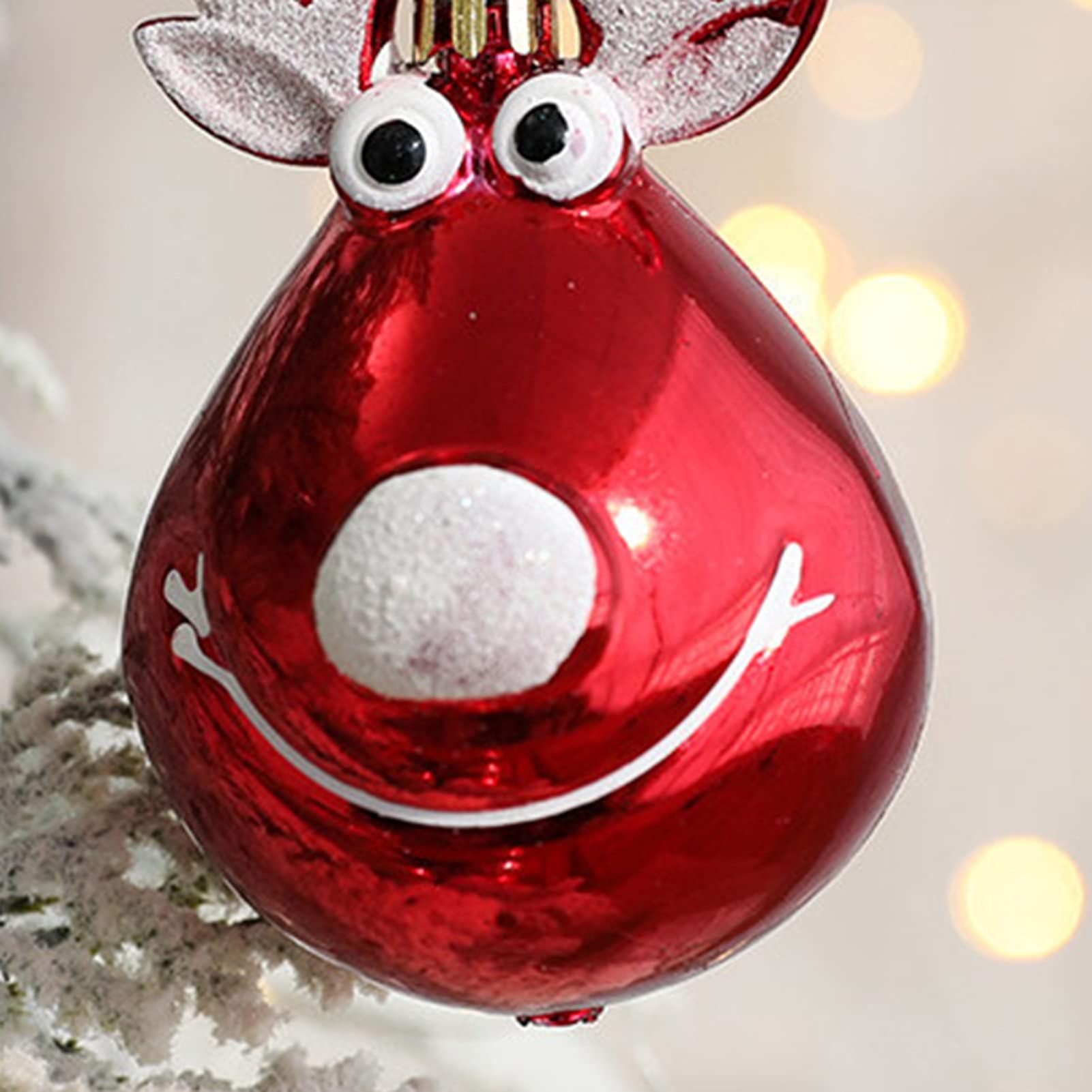 2pc Reindeer Ornament, For Hanging on a Tree or Crystal with Copper Accent and view 3