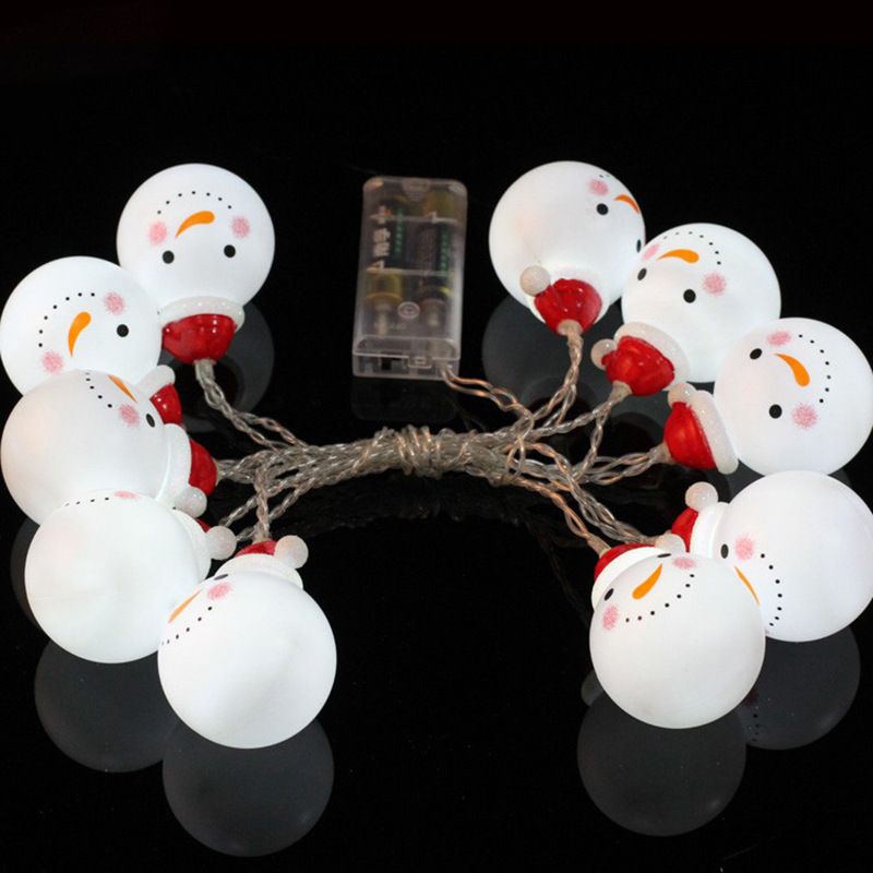 Christmas String Lights Snowman String Lights Waterproof Fairy Christmas view 4