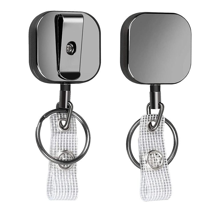 2 pc mall Heavy Duty Retractable Badge Holders Reel — image 1