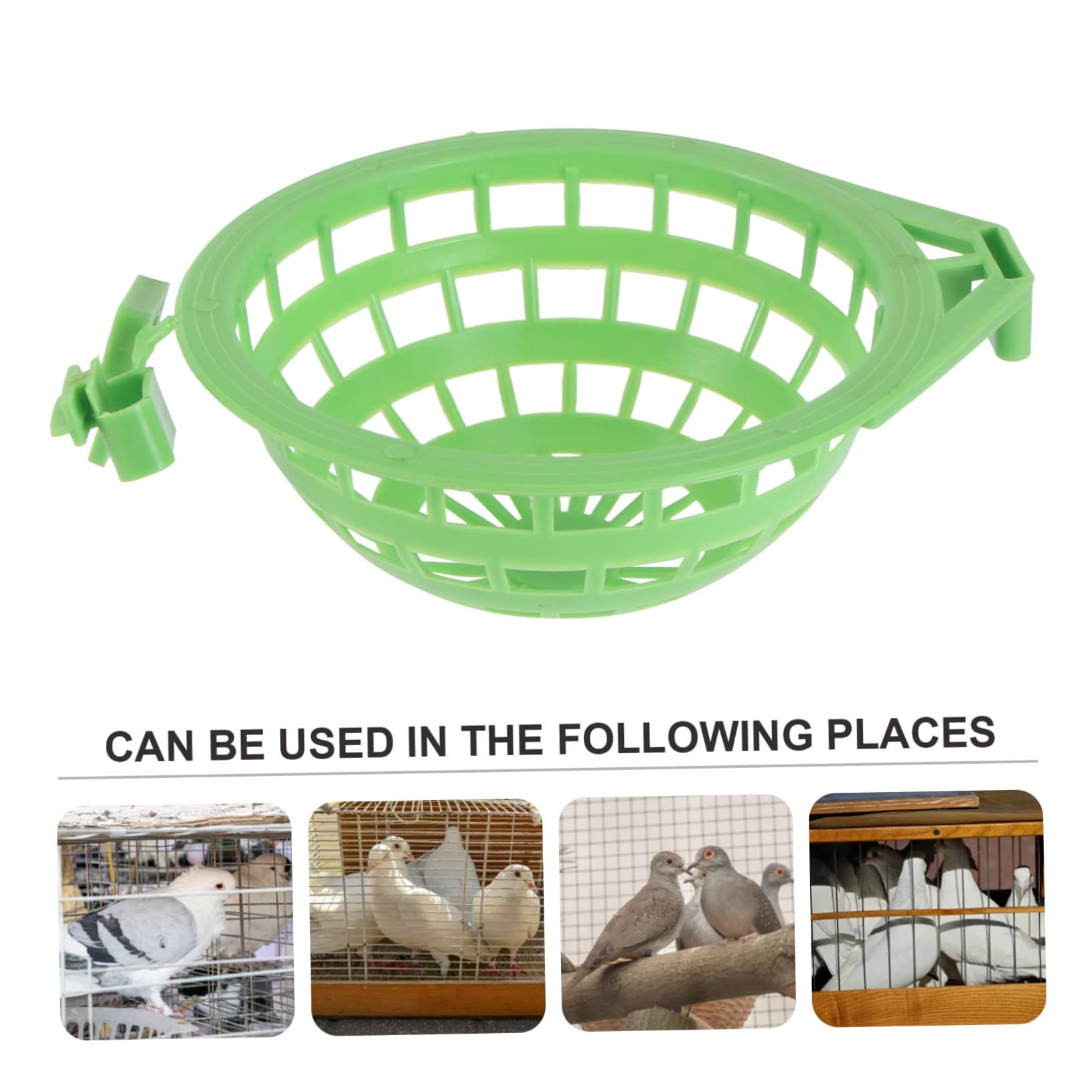2 pcs Plastic Canary Nest-Bird Nest Plastic Hollow Hanging Cage Eggs Hatching view 4