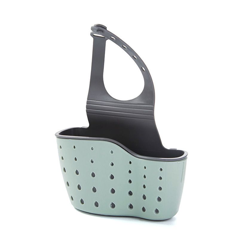 Kitchen Sink Shelf Soap Sponge Drain Rack Holder Double Decker Hanging Basket — image 1