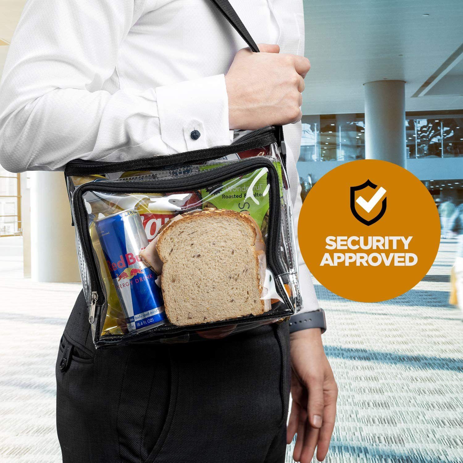 Stadium Approved Clear Tote Bag with Adjustable Strap view 2