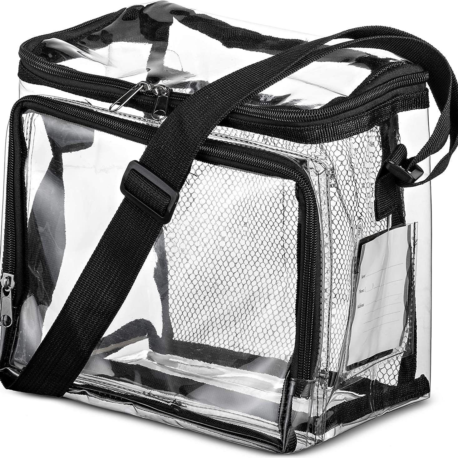 Stadium Approved Clear Tote Bag with Adjustable Strap view 3