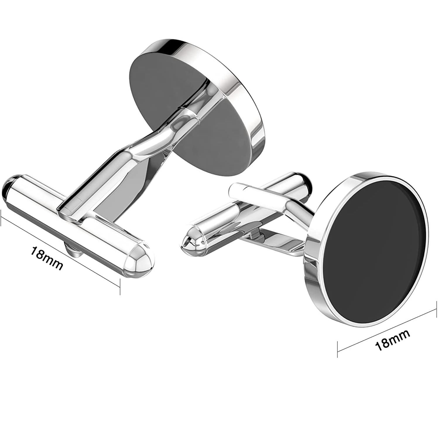 2PC Cufflinks For Men, Shirt Cuff Links Shirt Accessories Unique Business view 2