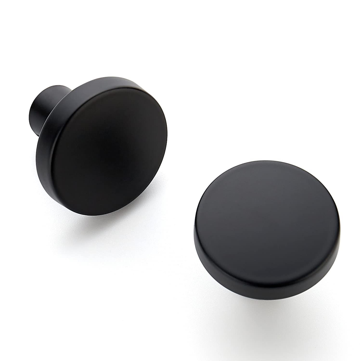 6PC Drawer Pulls Kitchen Cabinet Knobs Solid Round Dresser Drawer Knobs Matte — image 1
