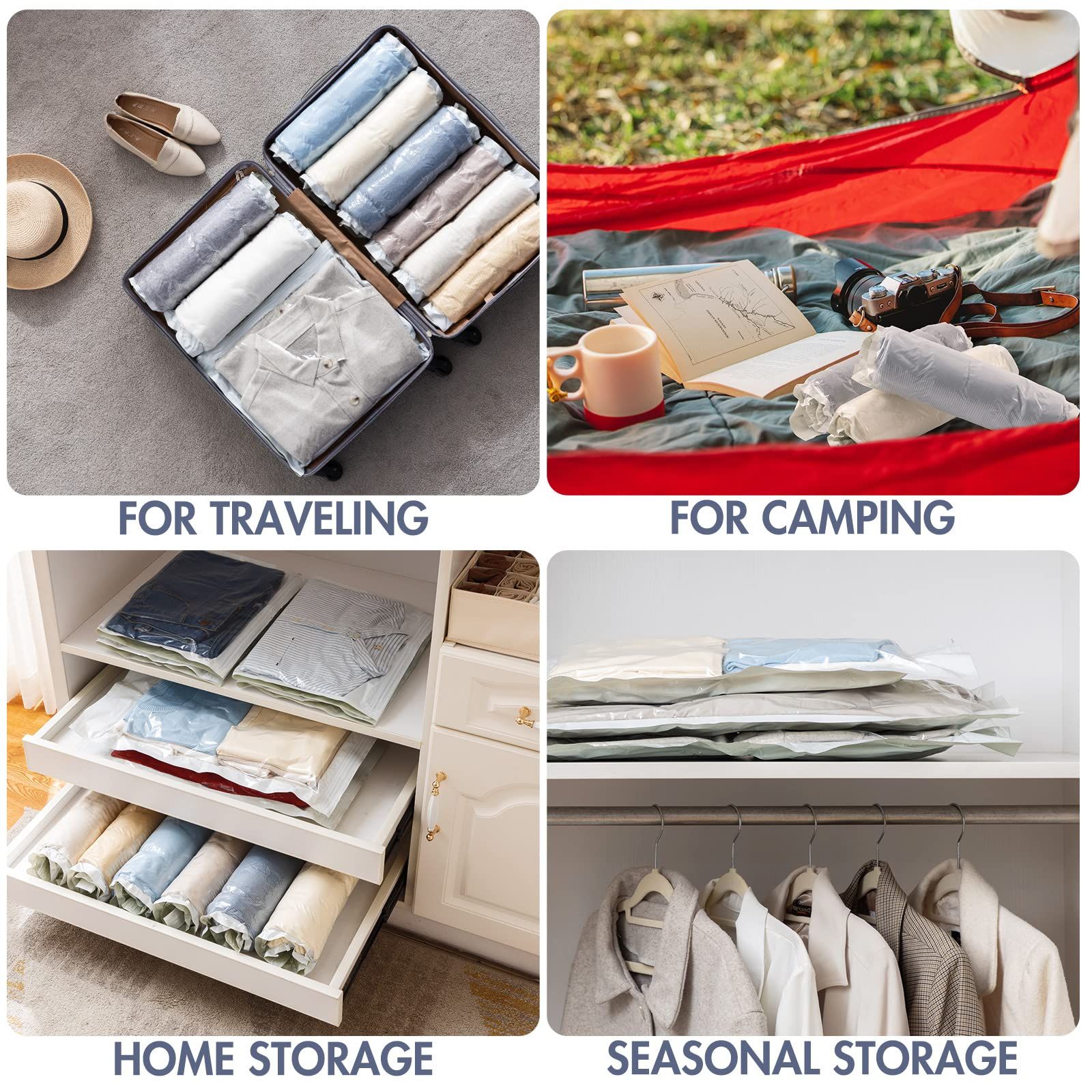 10pc Travel Compression Bags view 5