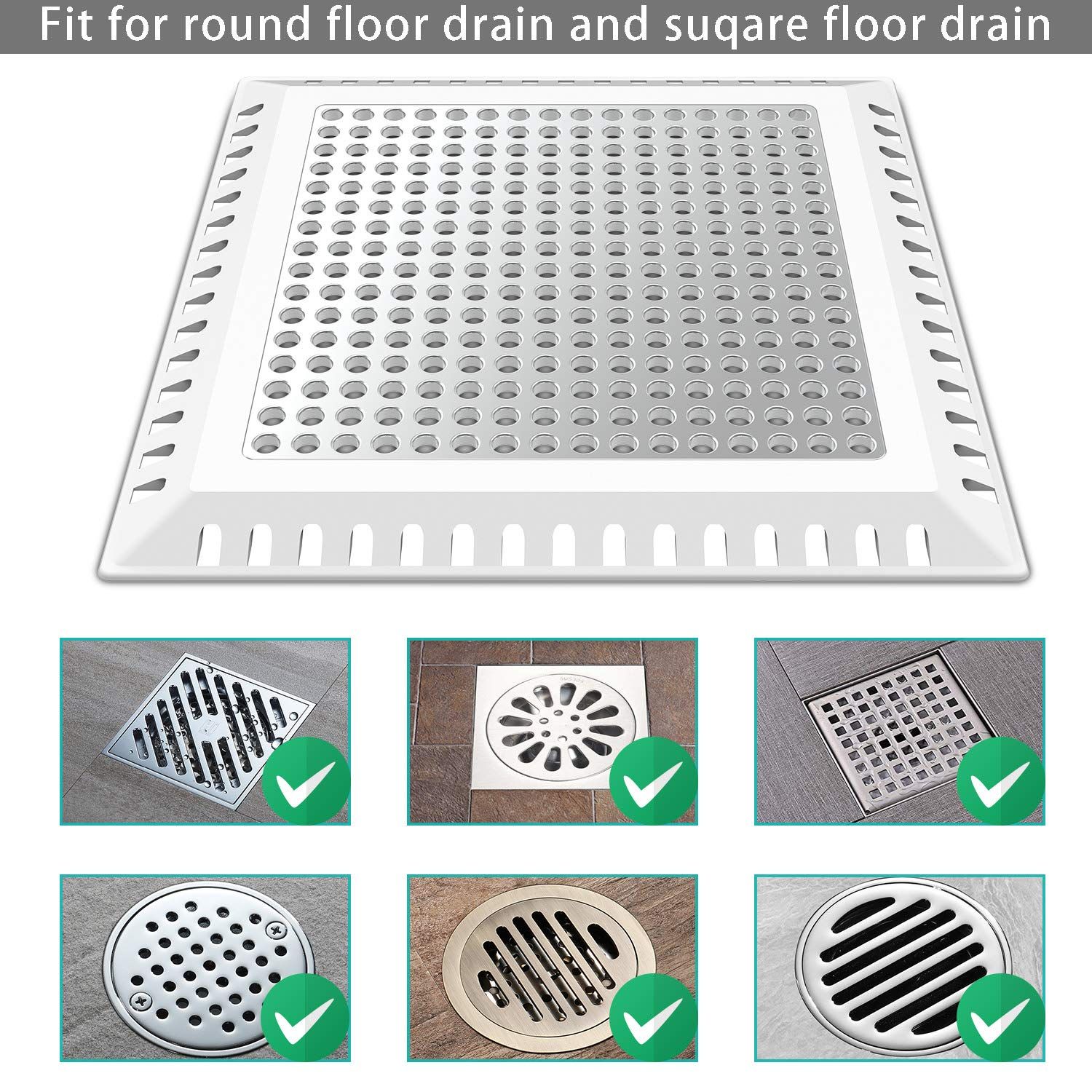 Hair Catcher/Drain Strainer/Shower Drain Cover for Bathroom Floor Drain view 5