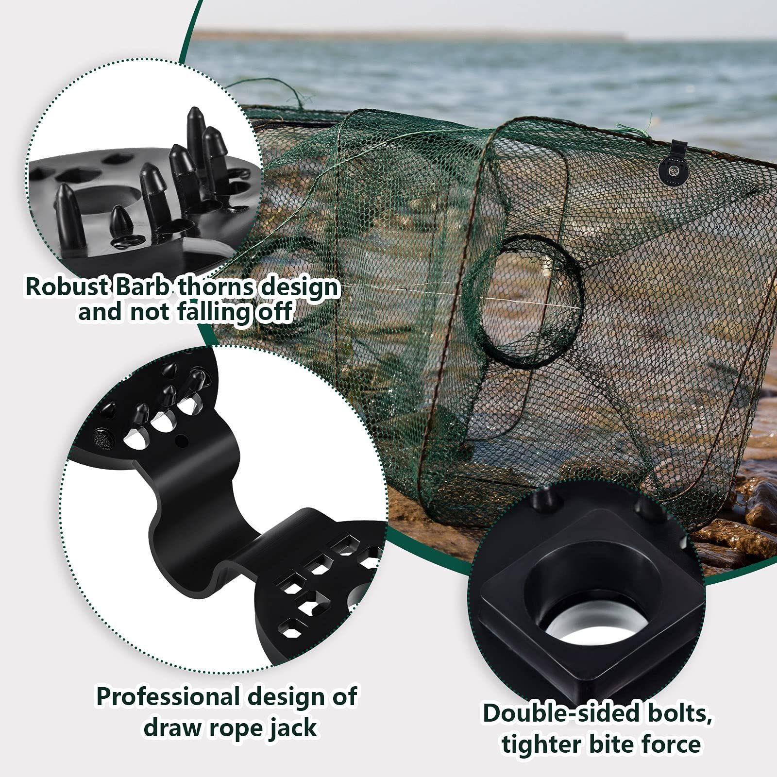 3Pc Round Shade Cloth Plastic Clips Sunshade Net Fixing Clip Attachment and view 3