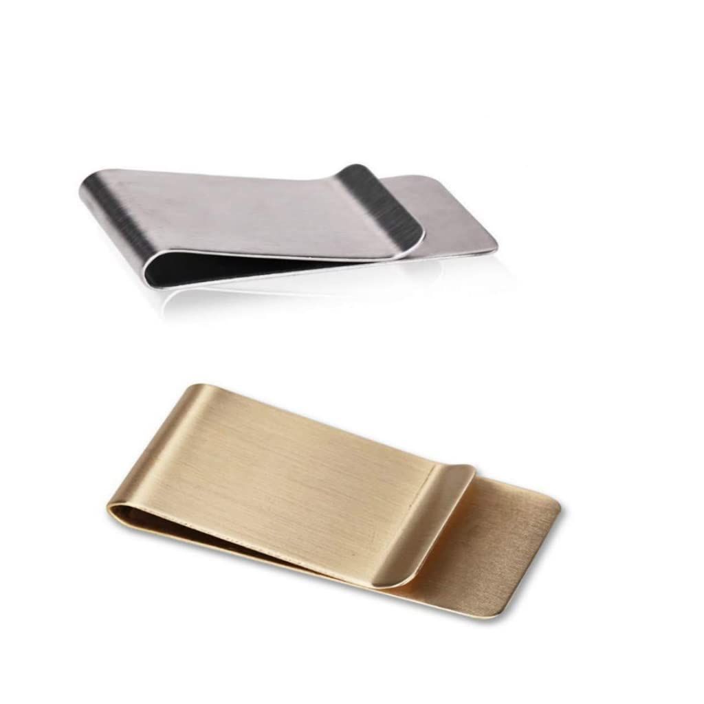 4PC Small Men's Slim Money Clip Stainless Steel Credit Business Card Holder