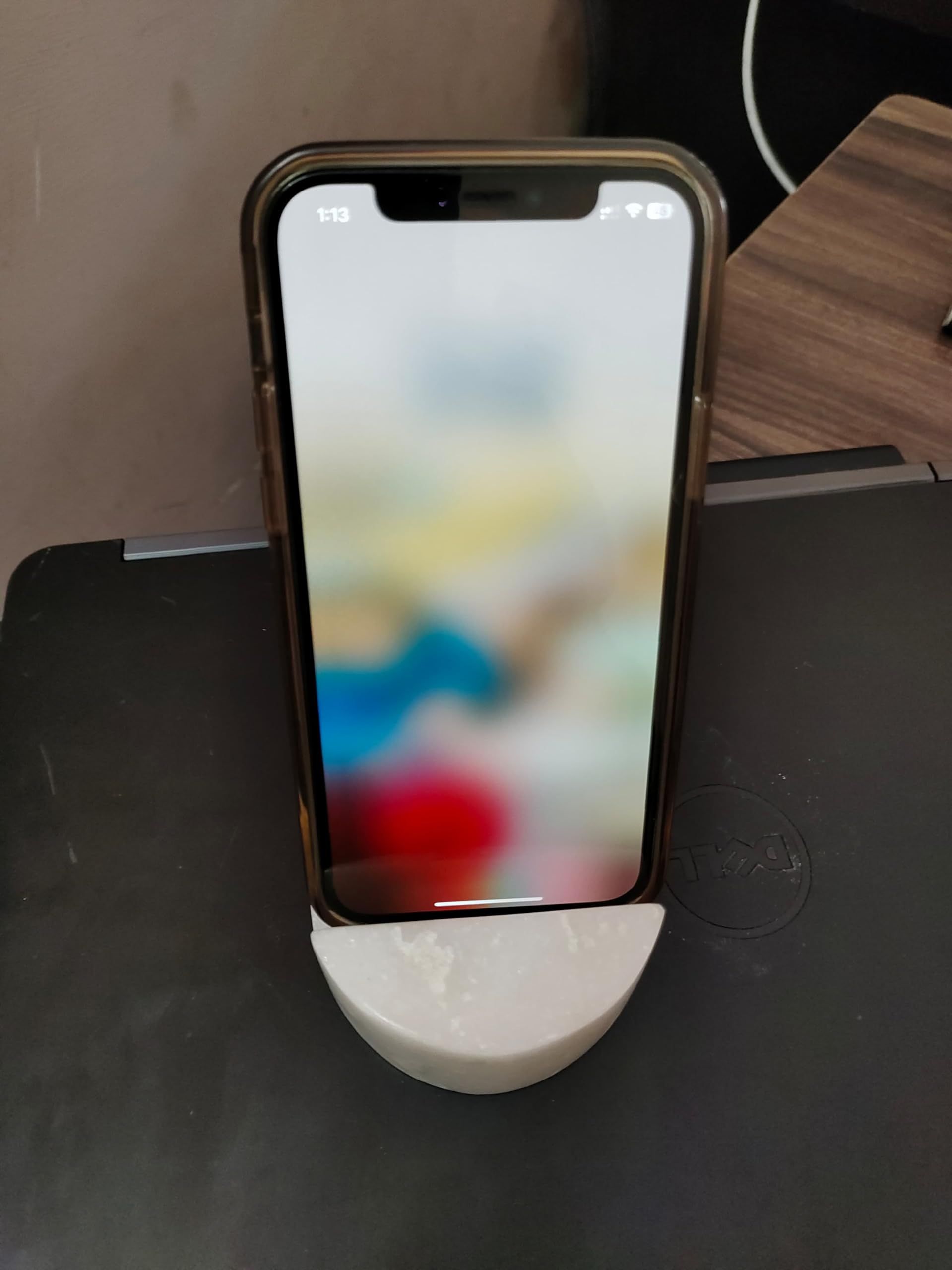 LuxurMarble Cell Phone Stand Holder for Cellphone Tablet Heavy Solid Real view 4