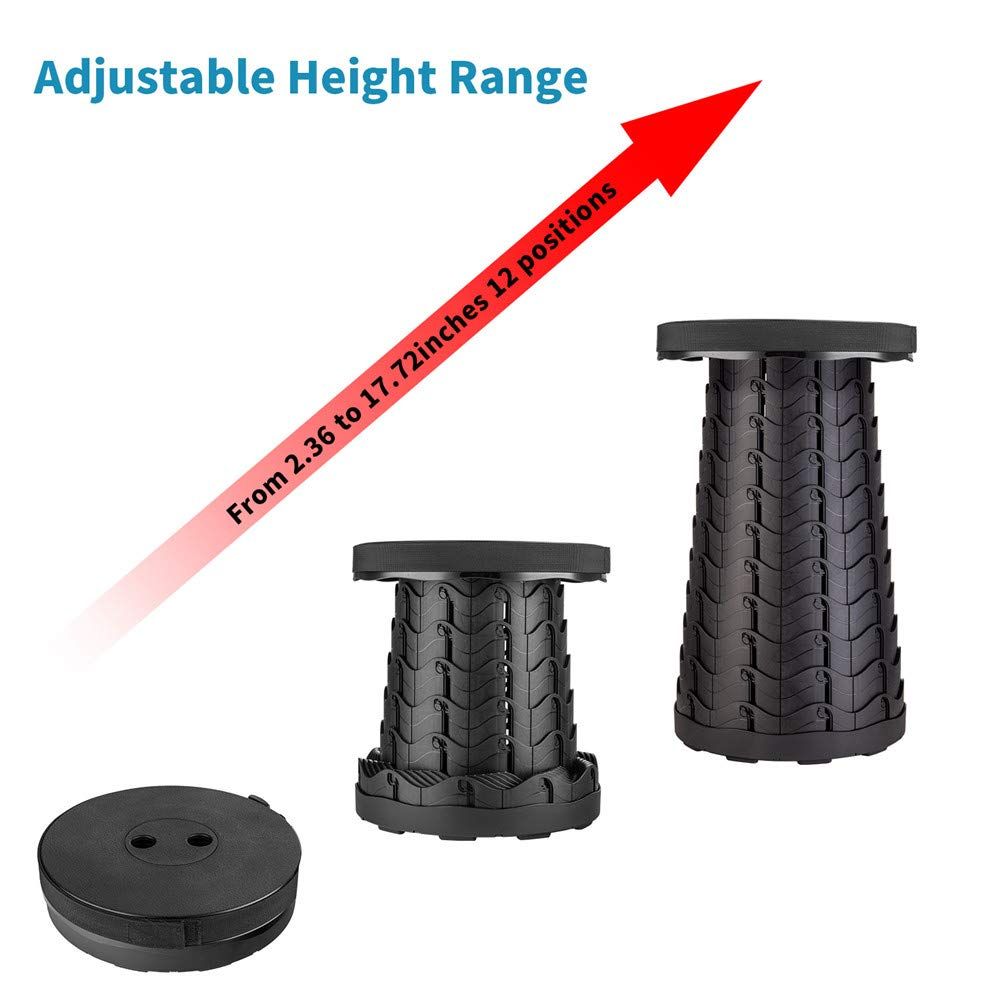 Upgraded Folding Stool Lightweight Yet More Sturdy with Load Capacity Portable view 3