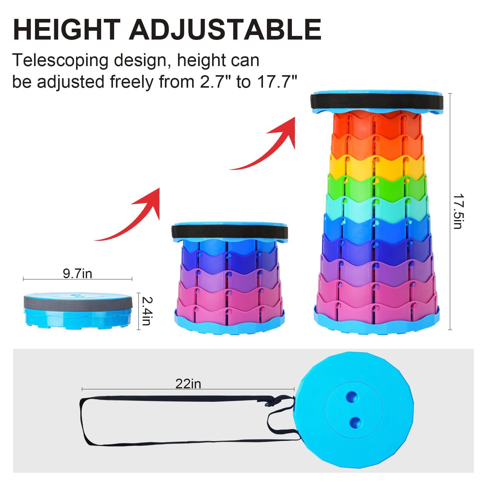 Upgraded Foldable Stool Thickened view 4
