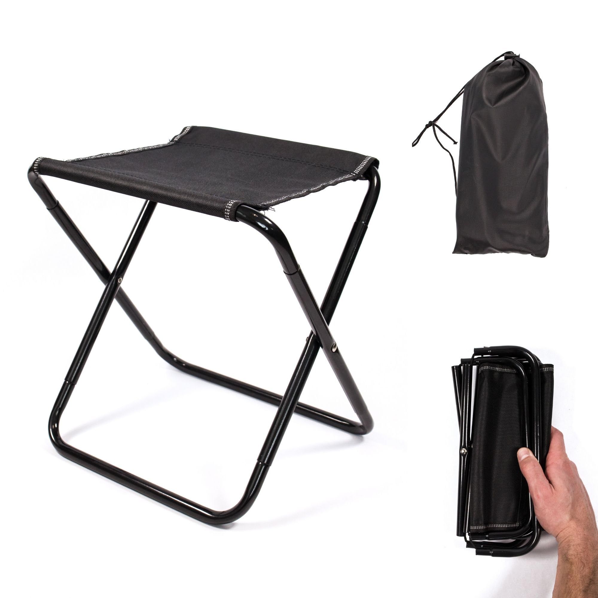 Small Collapsible Stool, Foldable Camp Chairs for Outdoor Travel Fishing