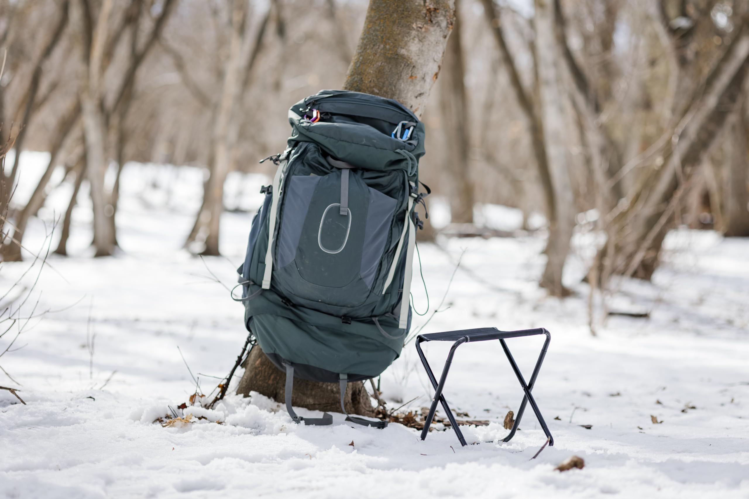 Small Collapsible Stool, Foldable Camp Chairs for Outdoor Travel Fishing view 3