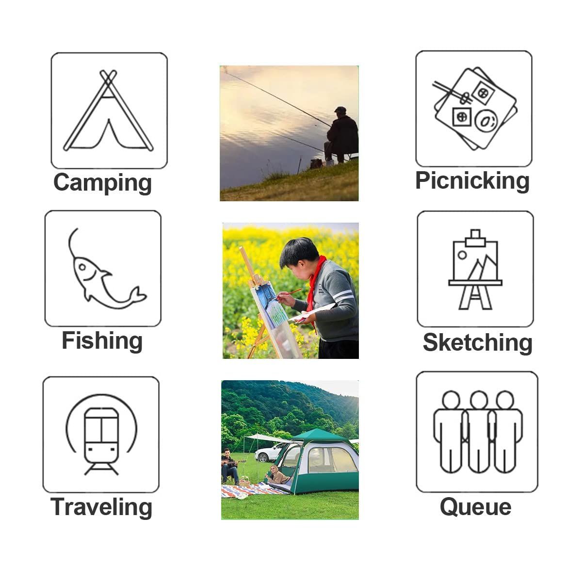Mini Portable Folding Stool view 4