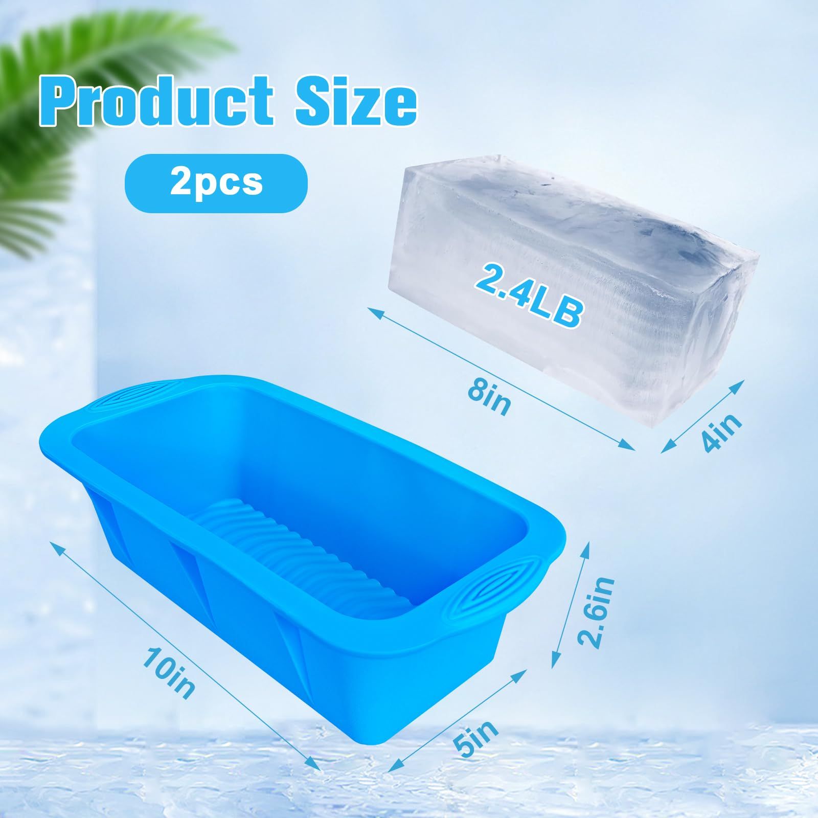 2pc Large Ice Molds for Ice Bath view 4
