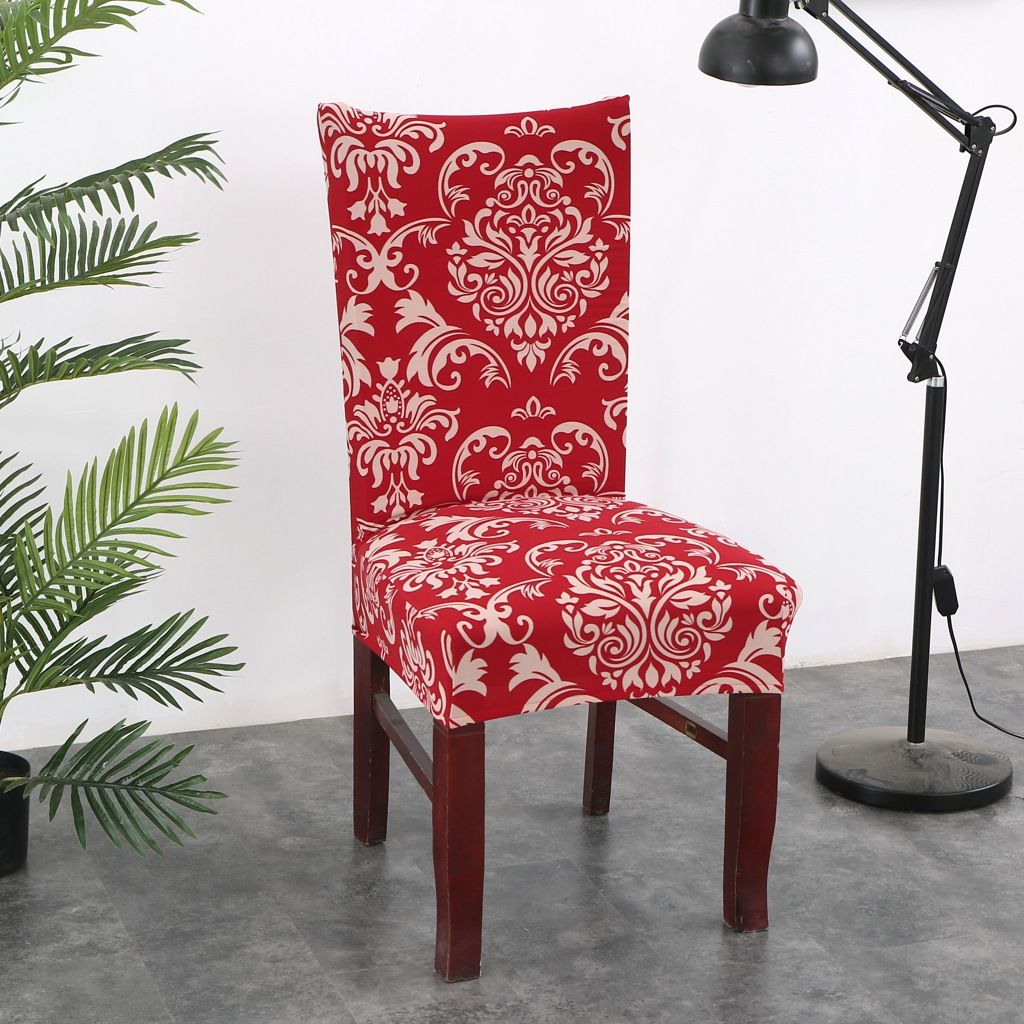 4pc Stretch Soft Removable Washable Chairs Covers for Dining Room view 2