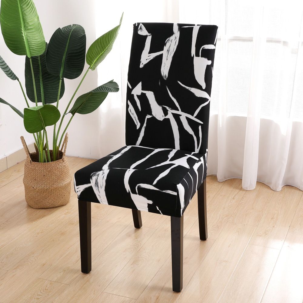 4pc Stretch Soft Removable Washable Chairs Covers for Dining Room view 5