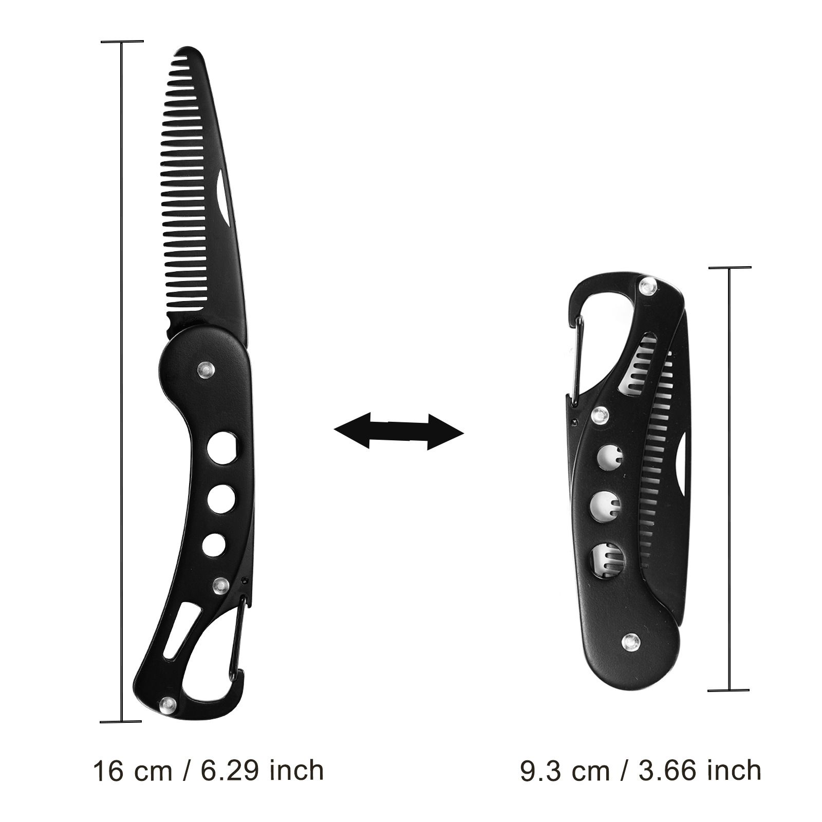 Folding Beard Comb, Folding Pocket Comb for Men,Styling Comb, Small Hair Comb view 5