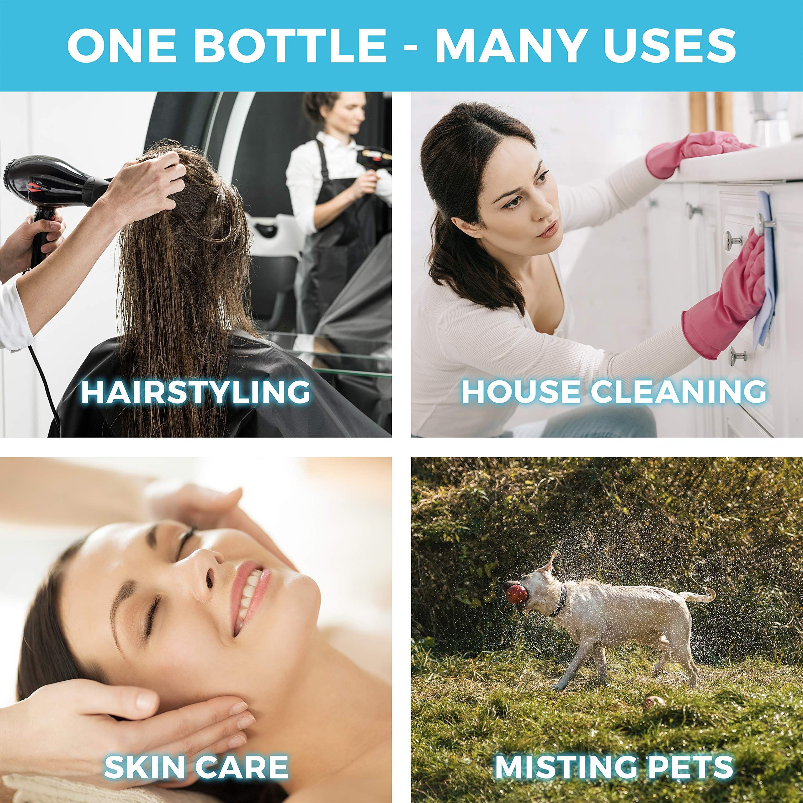 Hair Spray Bottle Continuous Water Mister Spray Bottle Empty Ultra Fine for view 5
