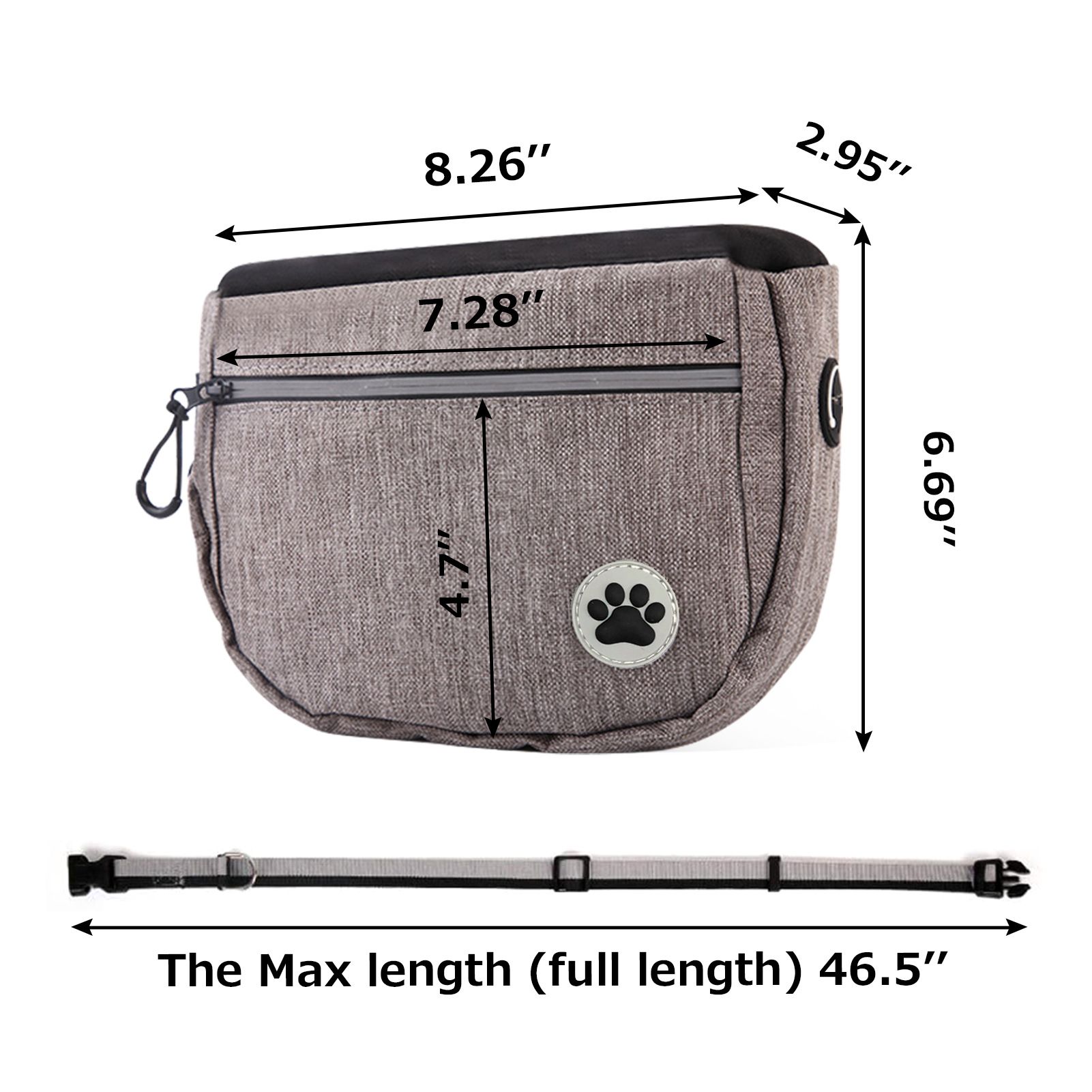 Hands Free Dog Leash Waist Leash Retractable for Medium and Large Dogs view 3