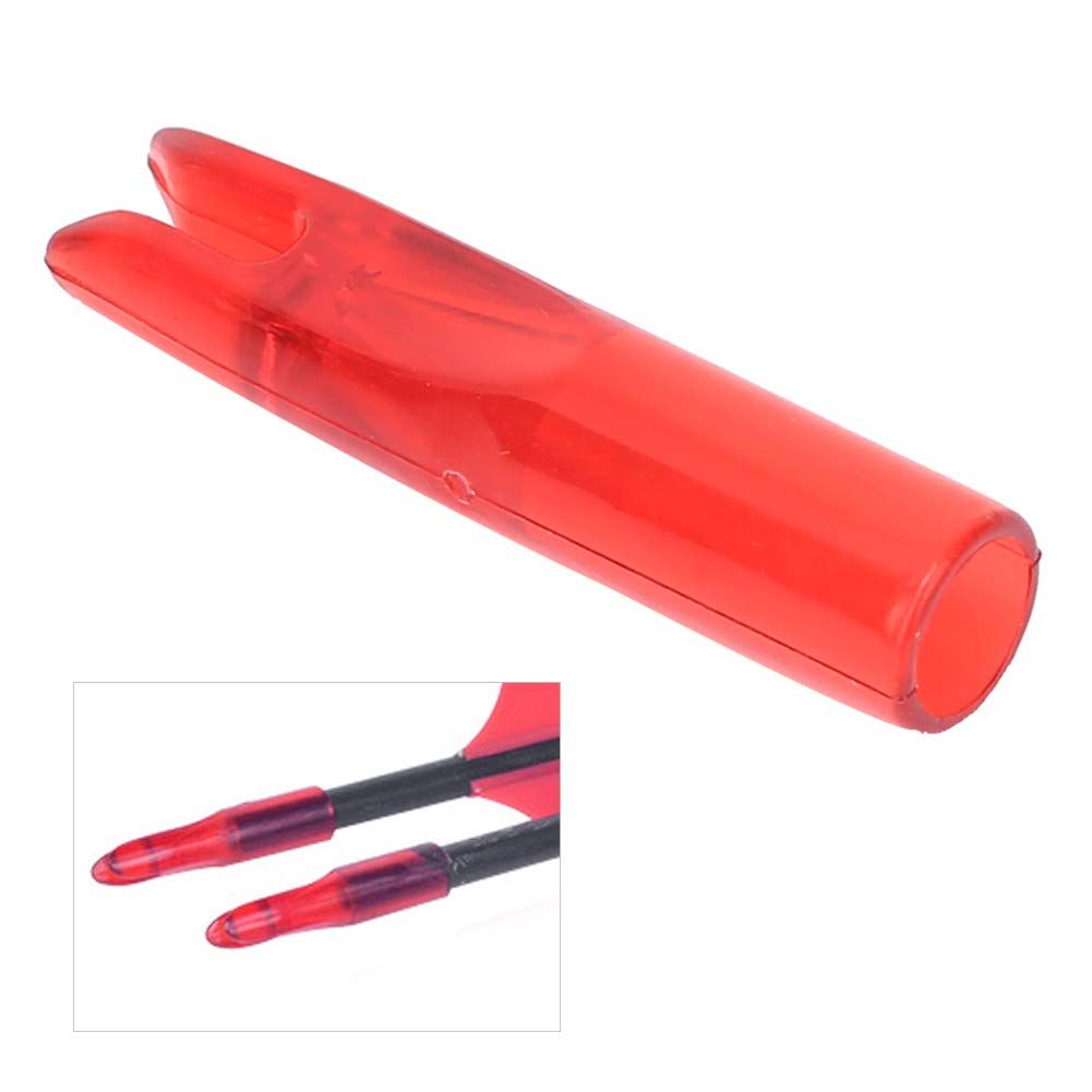 Archery Arrows Nocks for 6mm Shaftment Hunting Target Shooting 15Pcs Red view 3