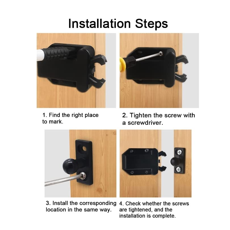 Cabinet Push Latch, 2 Pack Push to Open Catch Lock, Rebound Self-Locking view 5