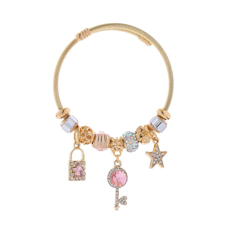 Charm Bracelets for Women Girls Cute Star Ball Beaded Luxury Cubic Zirconia view 5