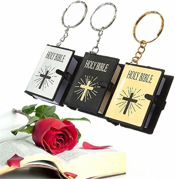 3 Pcs Keychain,Miniature Real Key Handbag Pendant Xmas Gift Religious Favors view 2