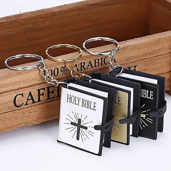 3 Pcs Keychain,Miniature Real Key Handbag Pendant Xmas Gift Religious Favors view 3