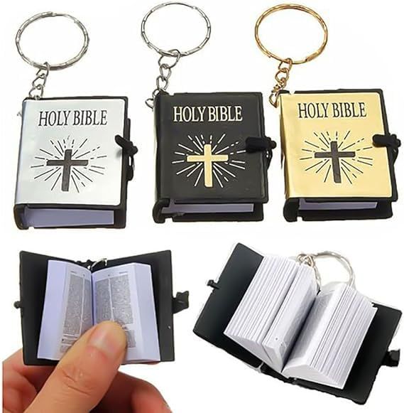 3 Pcs Keychain,Miniature Real Key Handbag Pendant Xmas Gift Religious Favors view 4