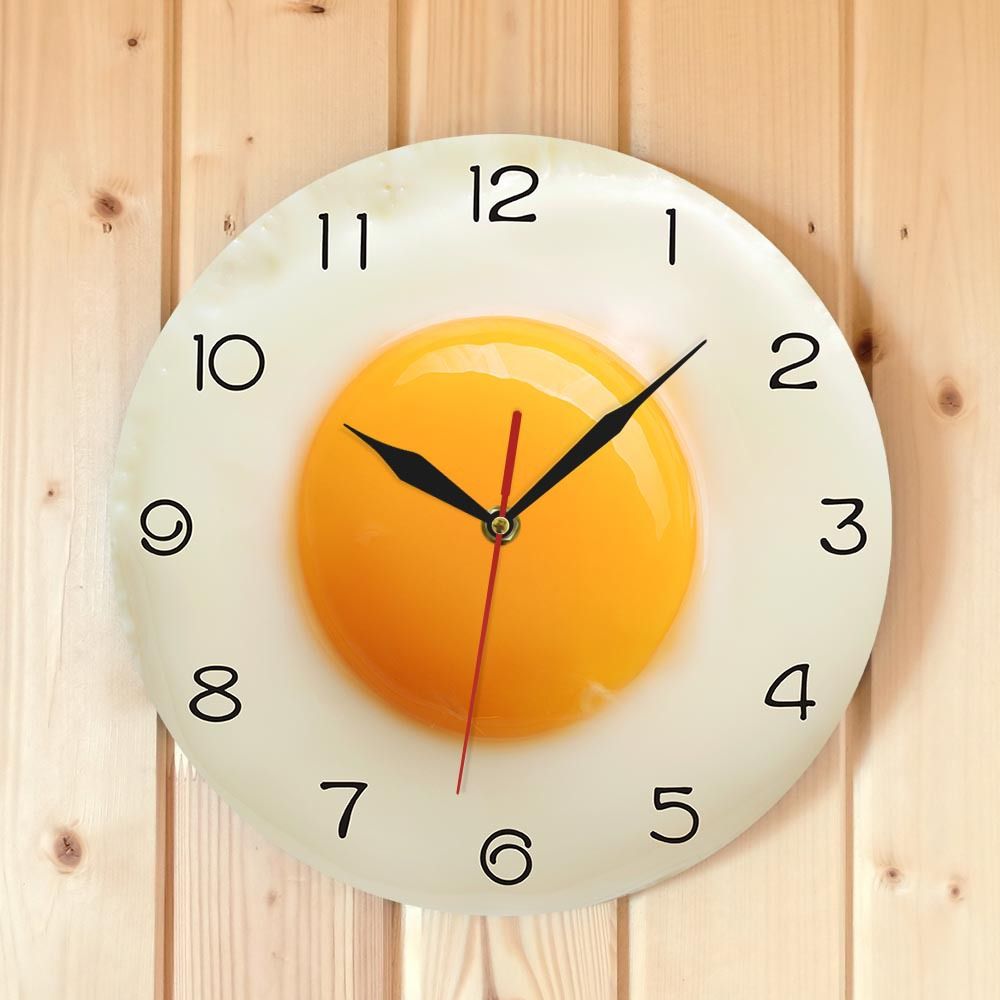 Fried Egg Round Wall Clock view 2