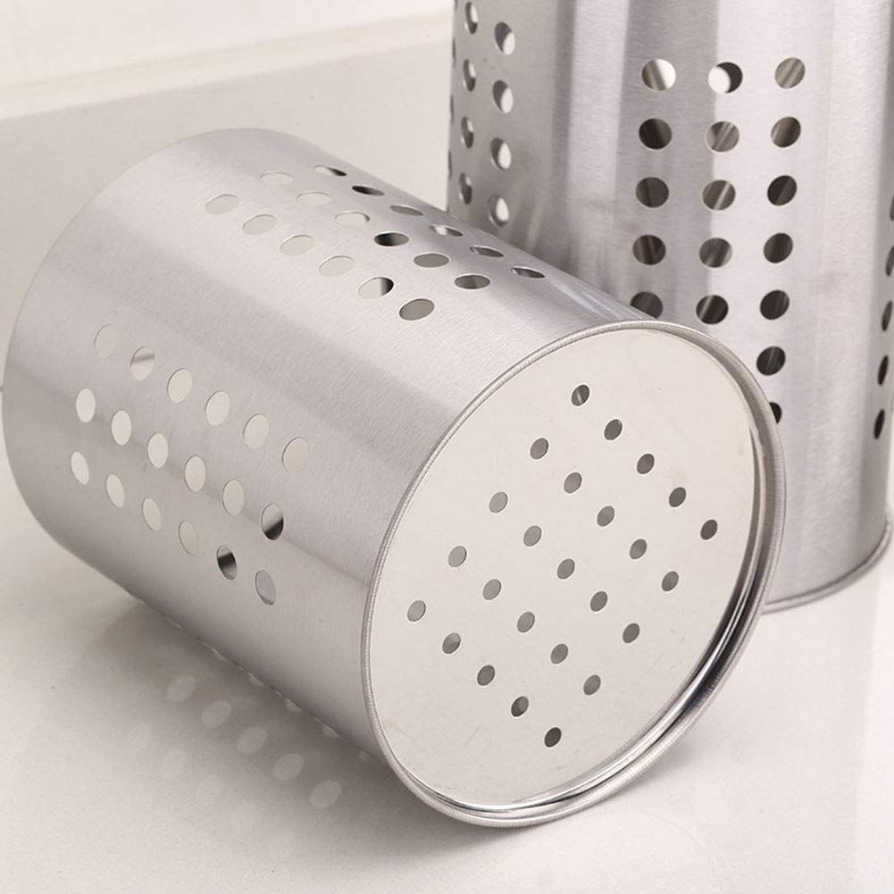 Round Hole Tableware Storage Holder with Brush Holder view 5