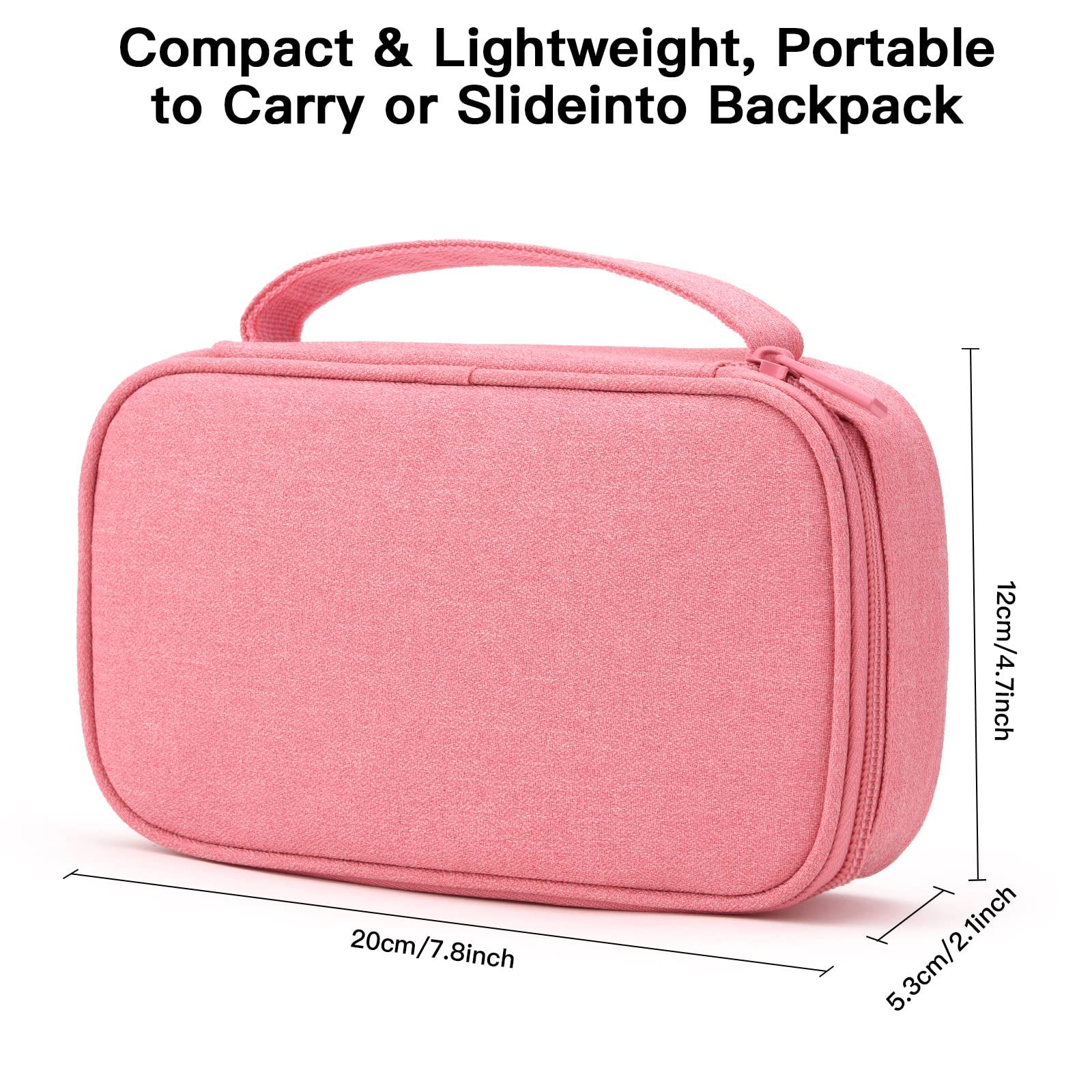 Charger Organizer Bag, Travel Case for Cords, Cable, Portable Power Bank, Hard view 5