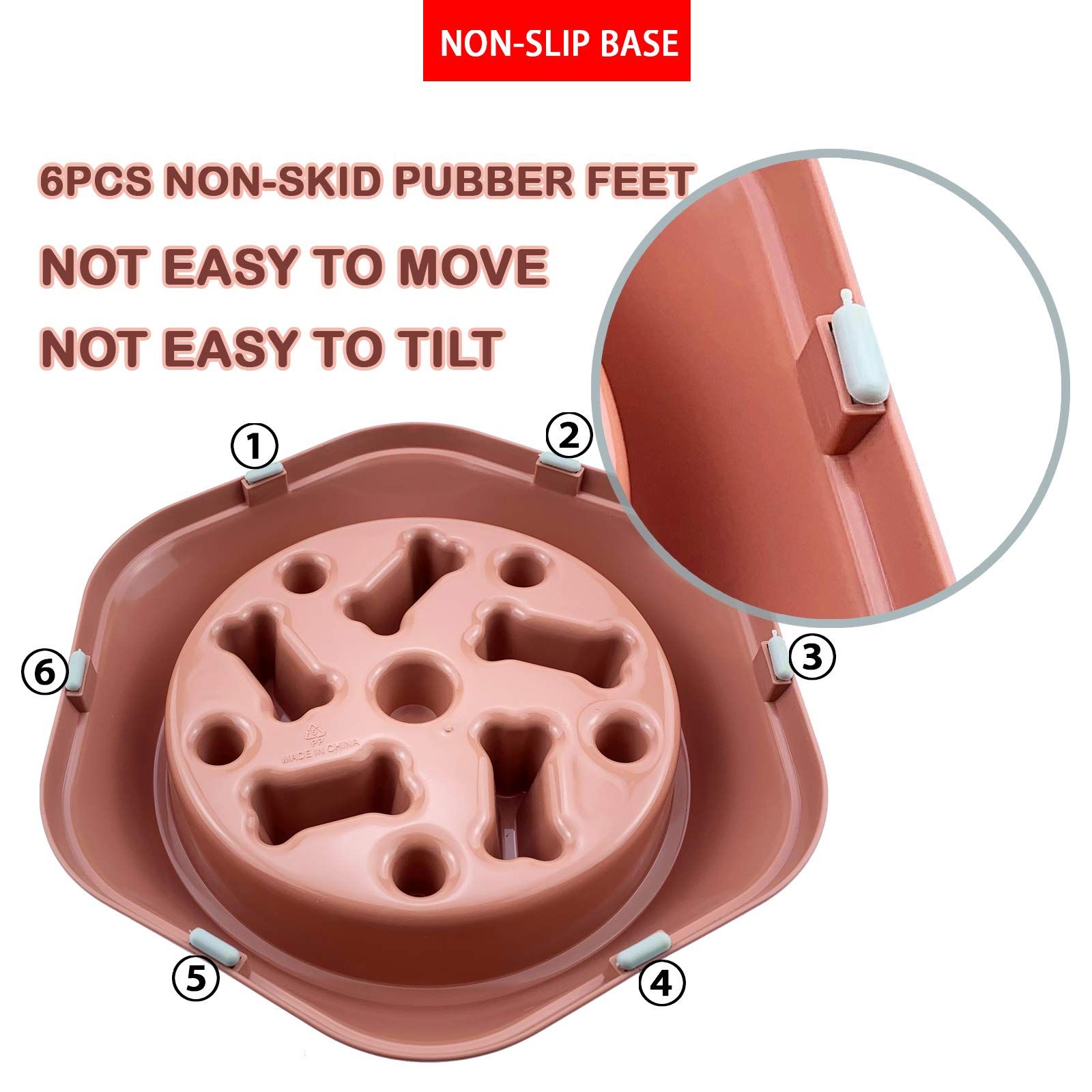 Eating Interactive Fun Alternative Non Slip Dog Slow Food Feeding Pet Bowl view 3