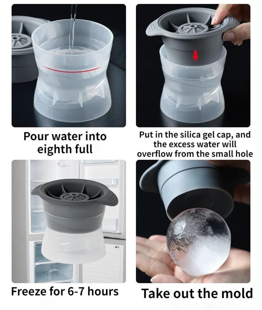 Silicone Sphere Ice Cube Trays view 3