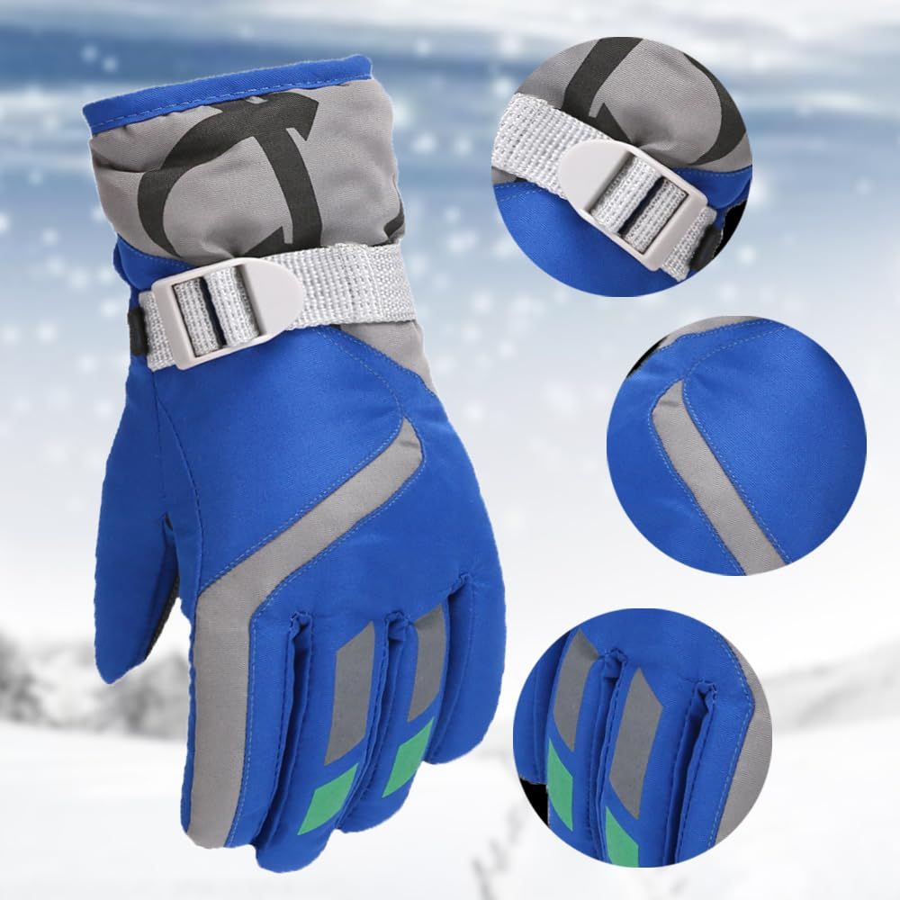 Unisex Boys Girls ð–aterproof Ski & Snow Gloves view 4