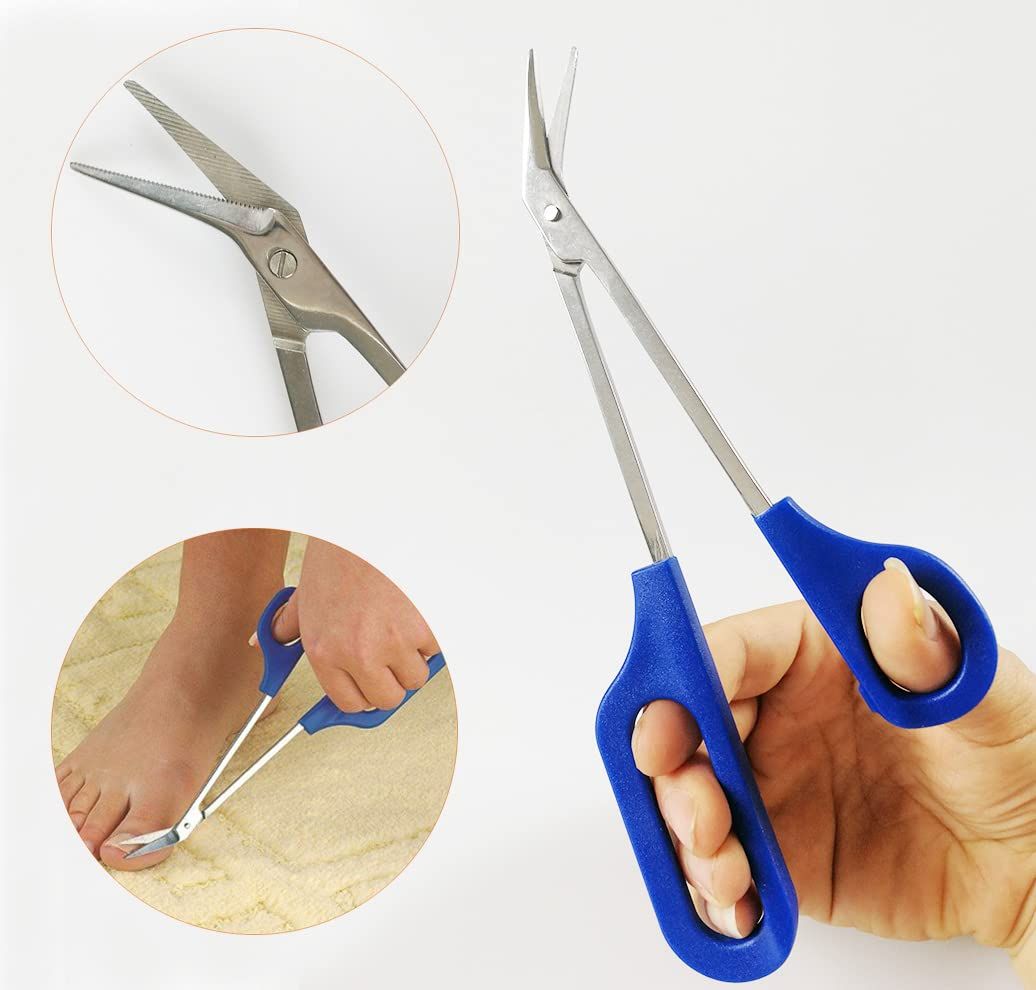 8 Inch Long Handle Toenail Scissors for Thick Nails & Easy Reach Long Handled view 4
