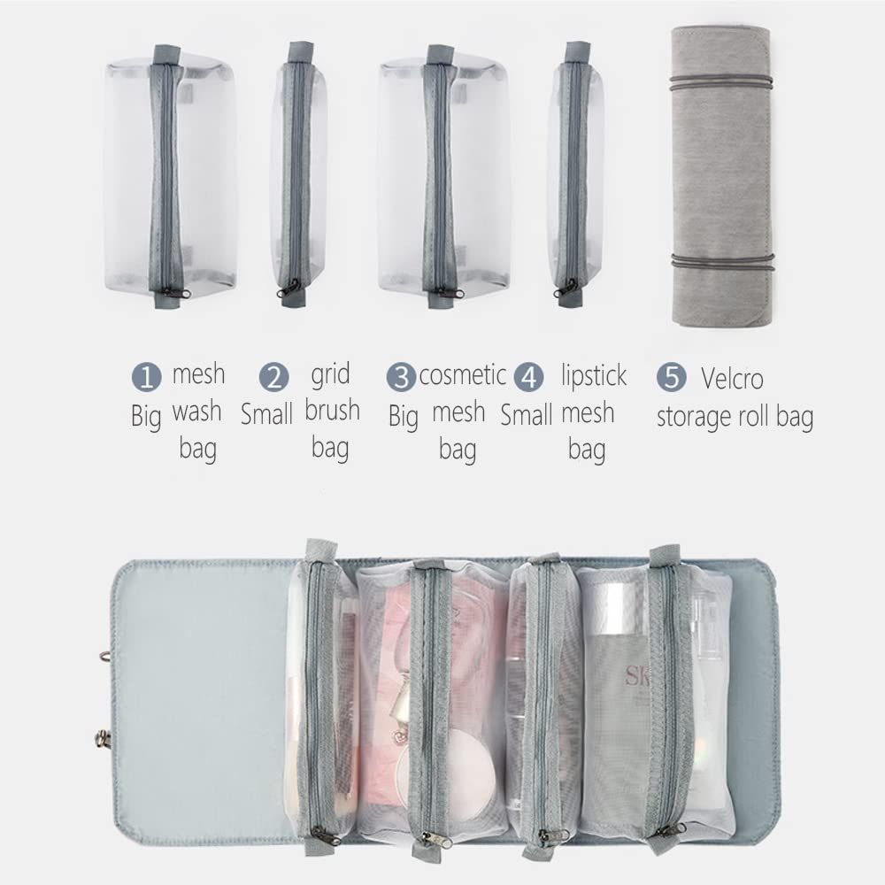 1 Removable Makeup Bag,Toiletry Women Girl Travel Case,Portable Bag,Makeup view 3