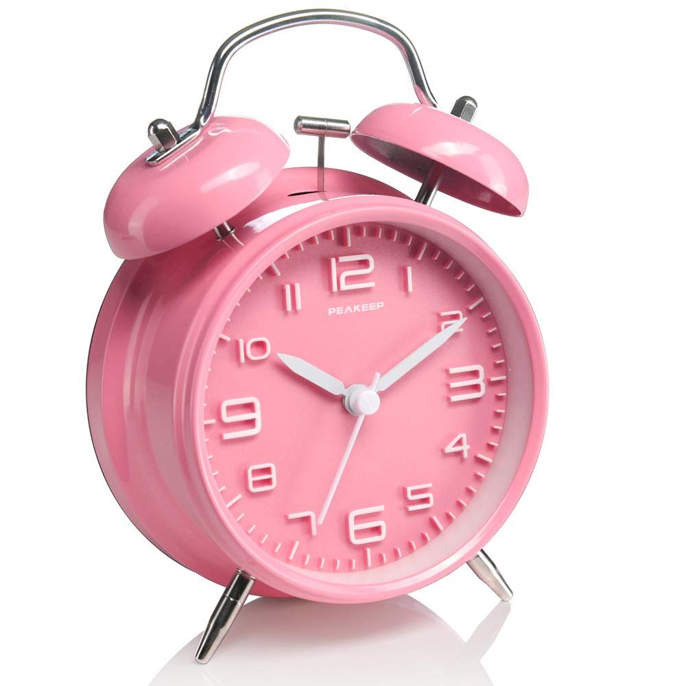 4 Inches Twin Bell Loud Alarm Clock for Heavy Sleepers Kids — image 1