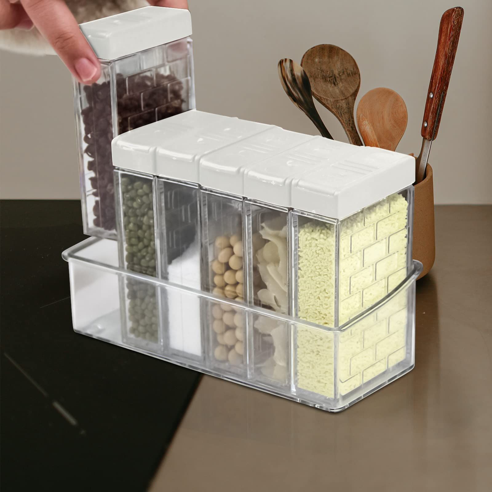 6 Case Spice Shaker Jars view 3