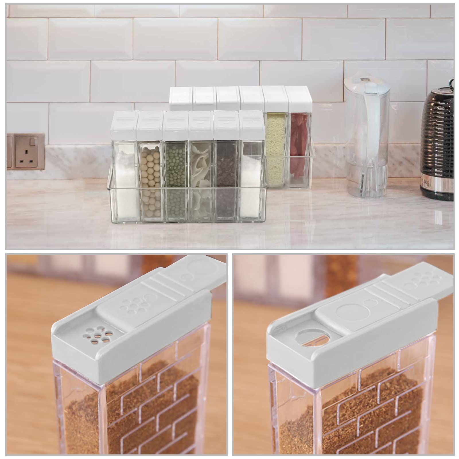 6 Case Spice Shaker Jars view 5