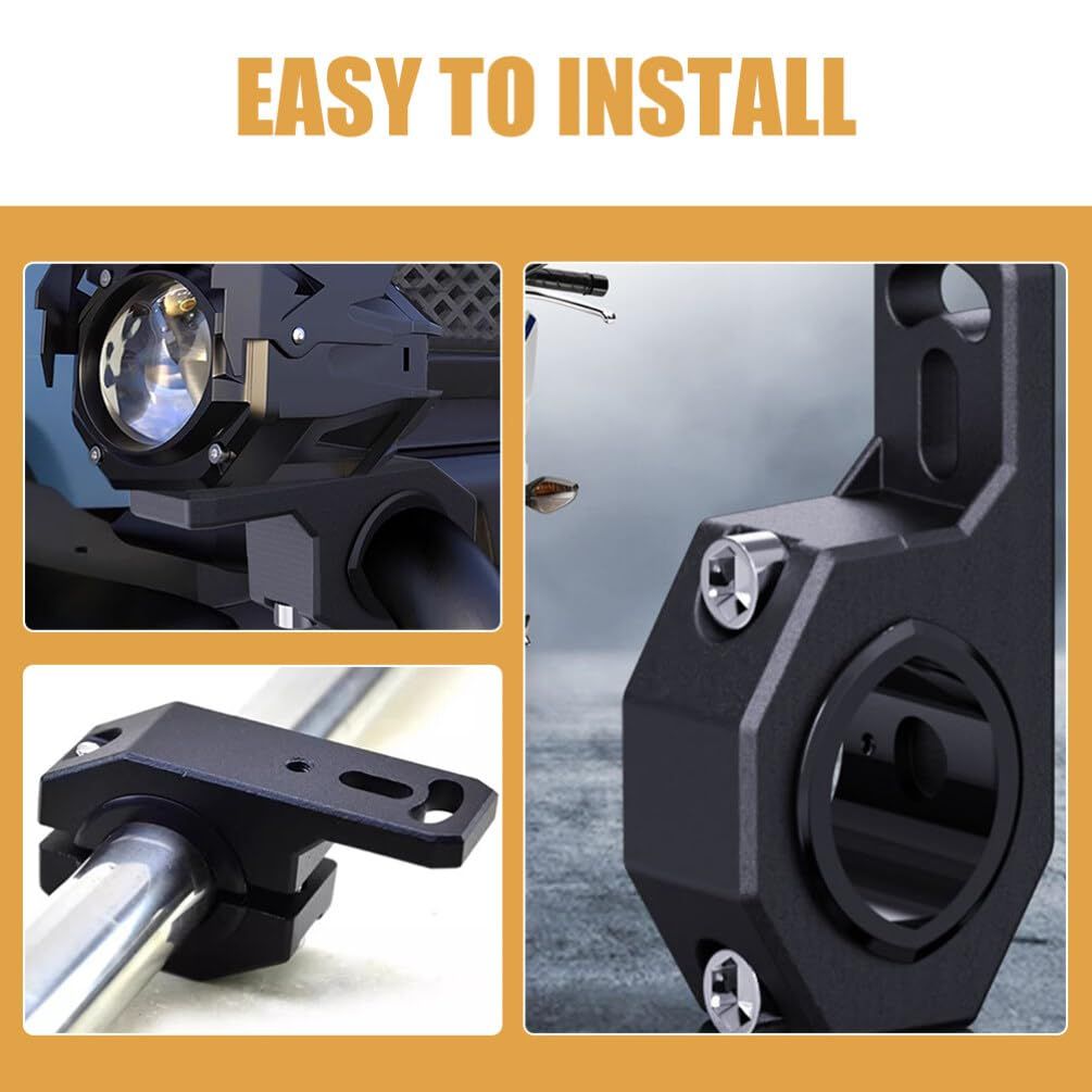 1 Pair Light Bar Mount Motorcycle Bumper Support Bracket Led Light Mounting view 4