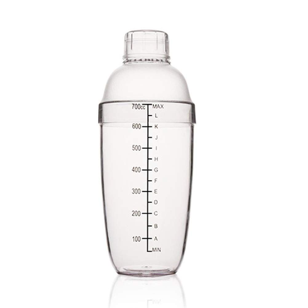 Plastic Cocktail Shaker, Hand Drink Mixer Tea Shaker Cup with Scales,Bar Tool — image 1