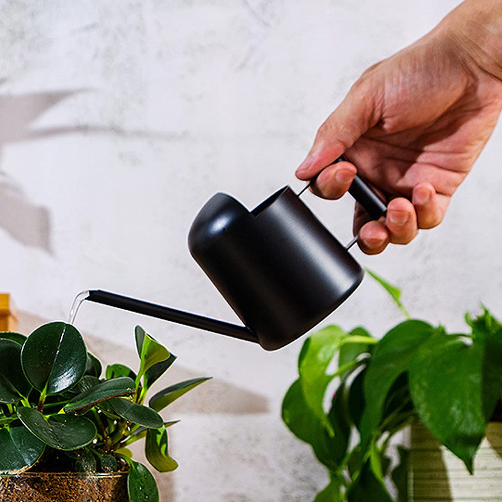 10oz/300ml Stainless Steel Long Spout Sprinkling Pot Small Watering Can for Plants view 4