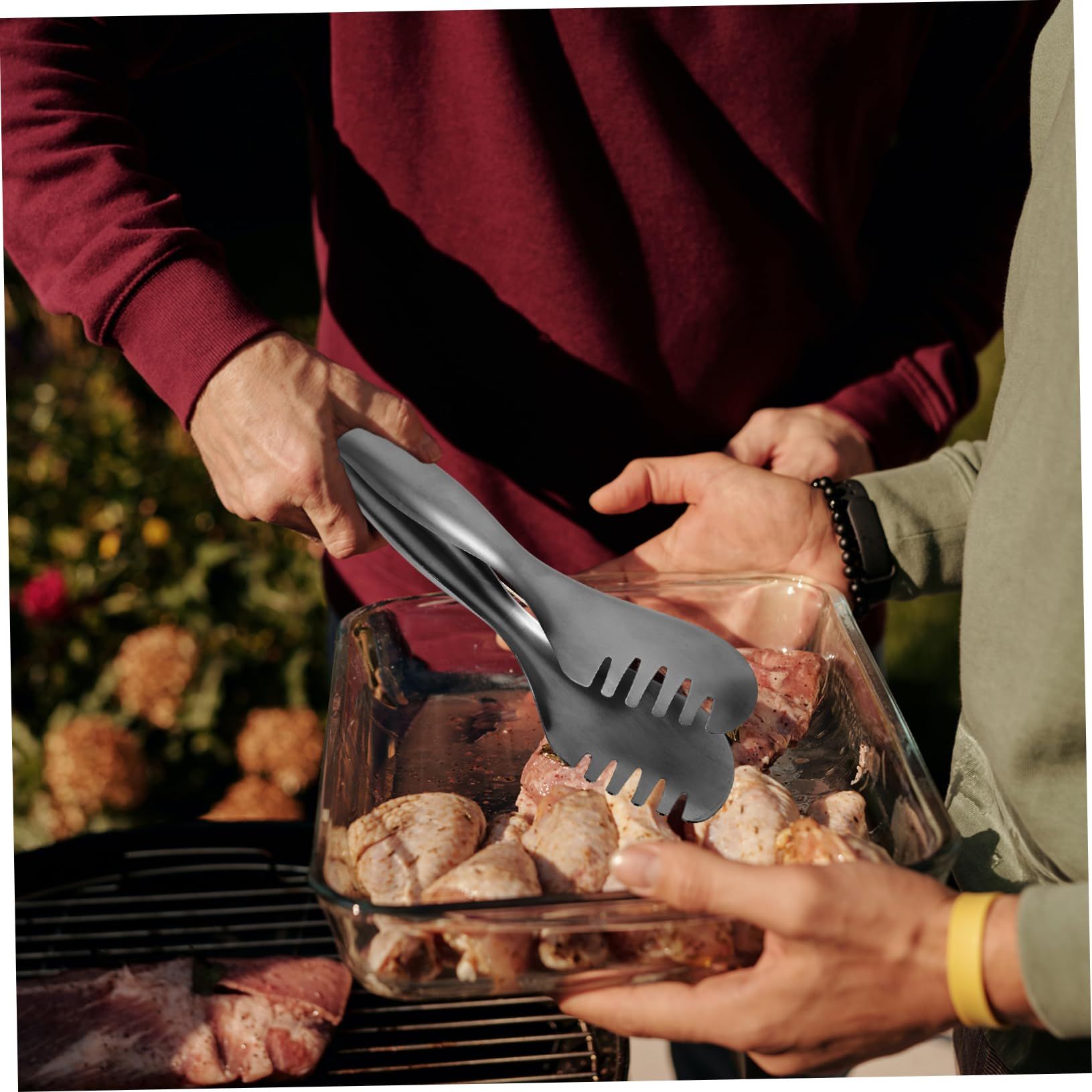 Cooking Tongs Stainless Steel Food Tongs Can Be Used in The Kitchen. Baking view 4