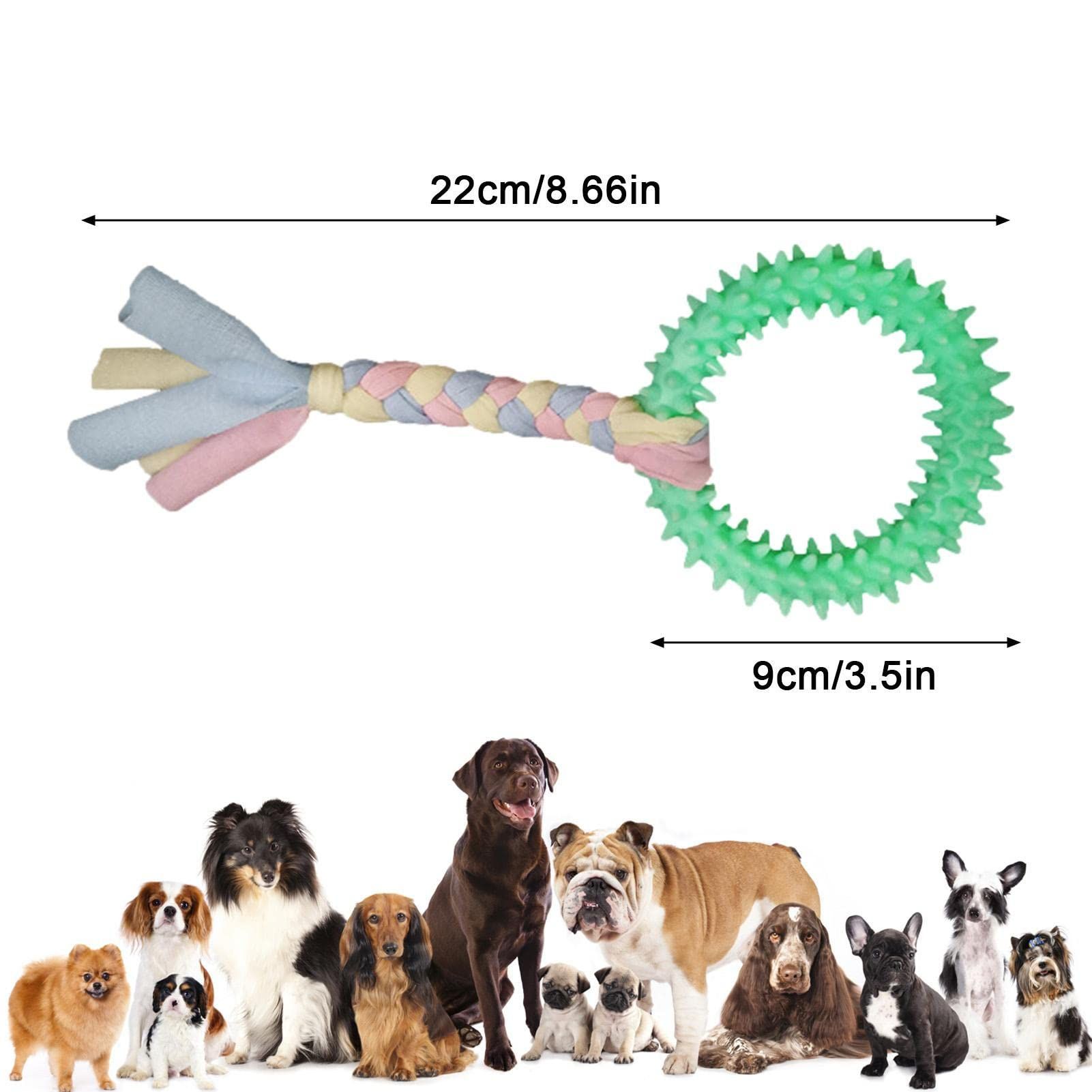 Chewable Dog Toys | Round Shape Chewable Pets Chew Toys with Good Elasticity view 2