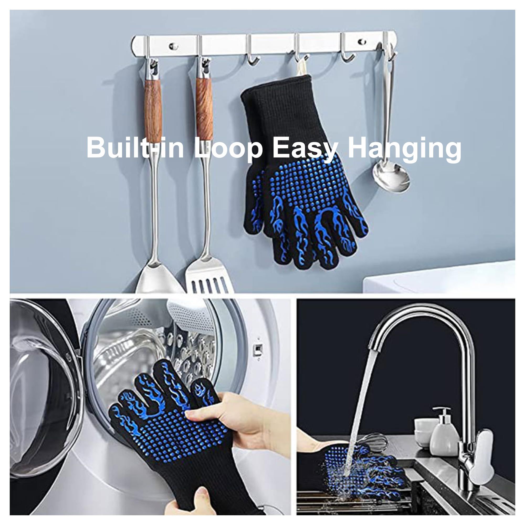 Silicone Non-Slip Oven Gloves view 4