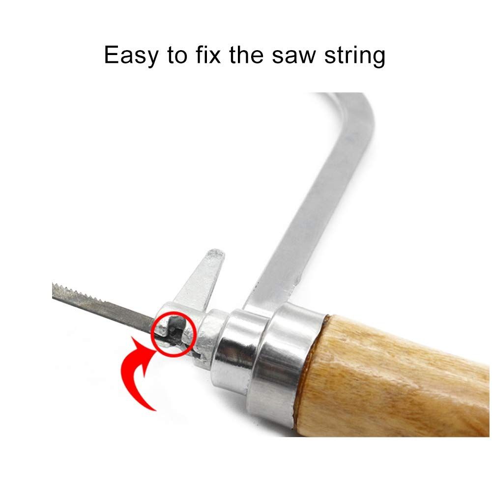 Wire String Cutter Saw, Adjustable Cutting Tool U-shaped Loaf Cutter Saw Wood view 5