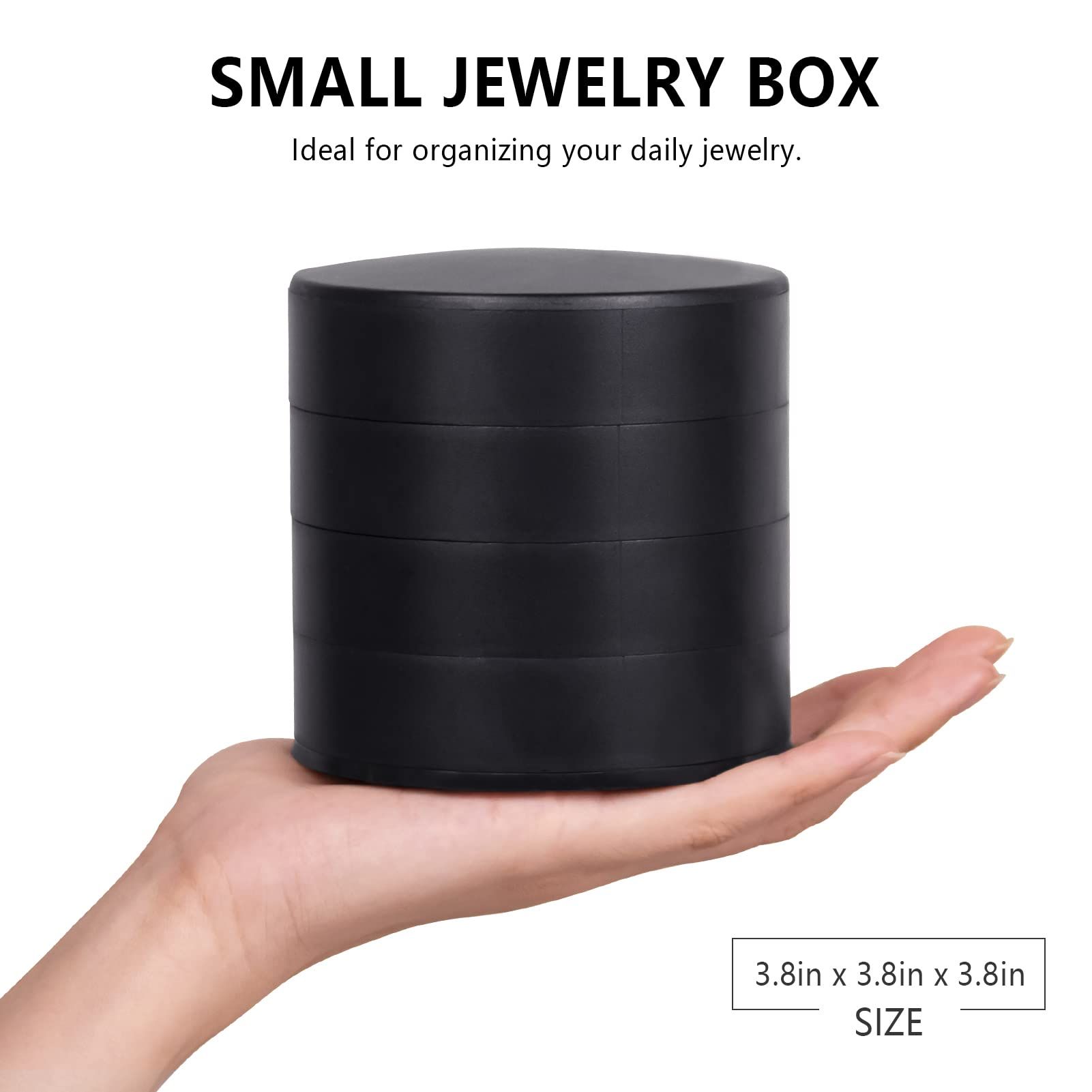 Jewelry Organizer, Small Jewelry Storage Box Earring Holder for Women, 5-Layer view 2